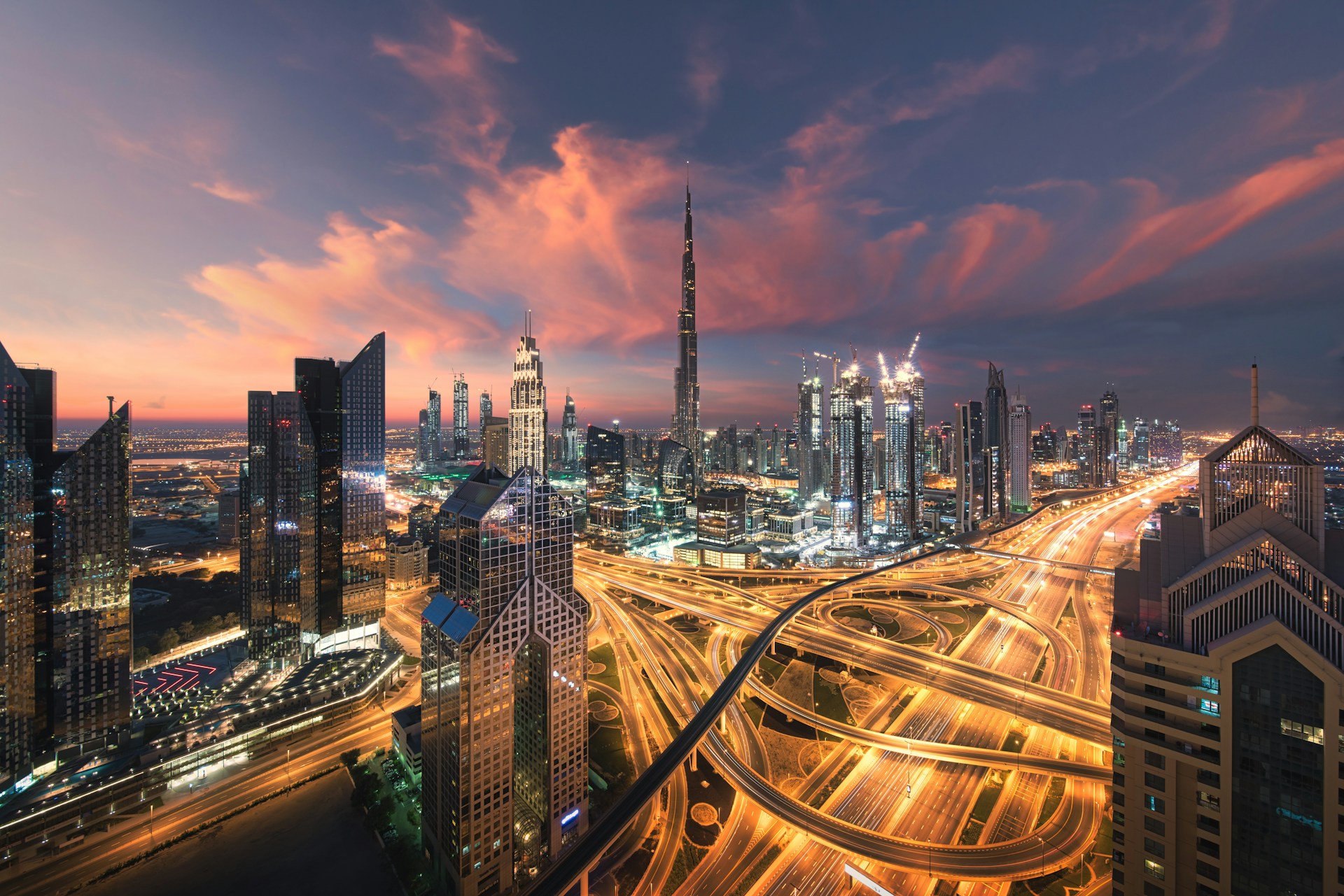 UAE energy trade hub skyline